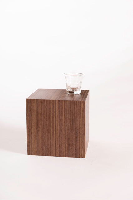 Small box made out of walnut. 