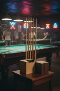 Handcrafted hardwood pool cue claw made by Scott Blackett, Michigan based wood worker. 
