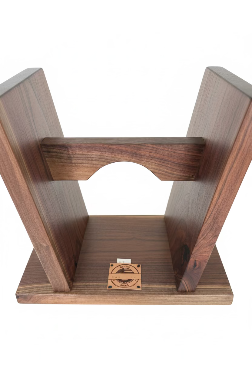 10"x17"x17" Solid Walnut Bench