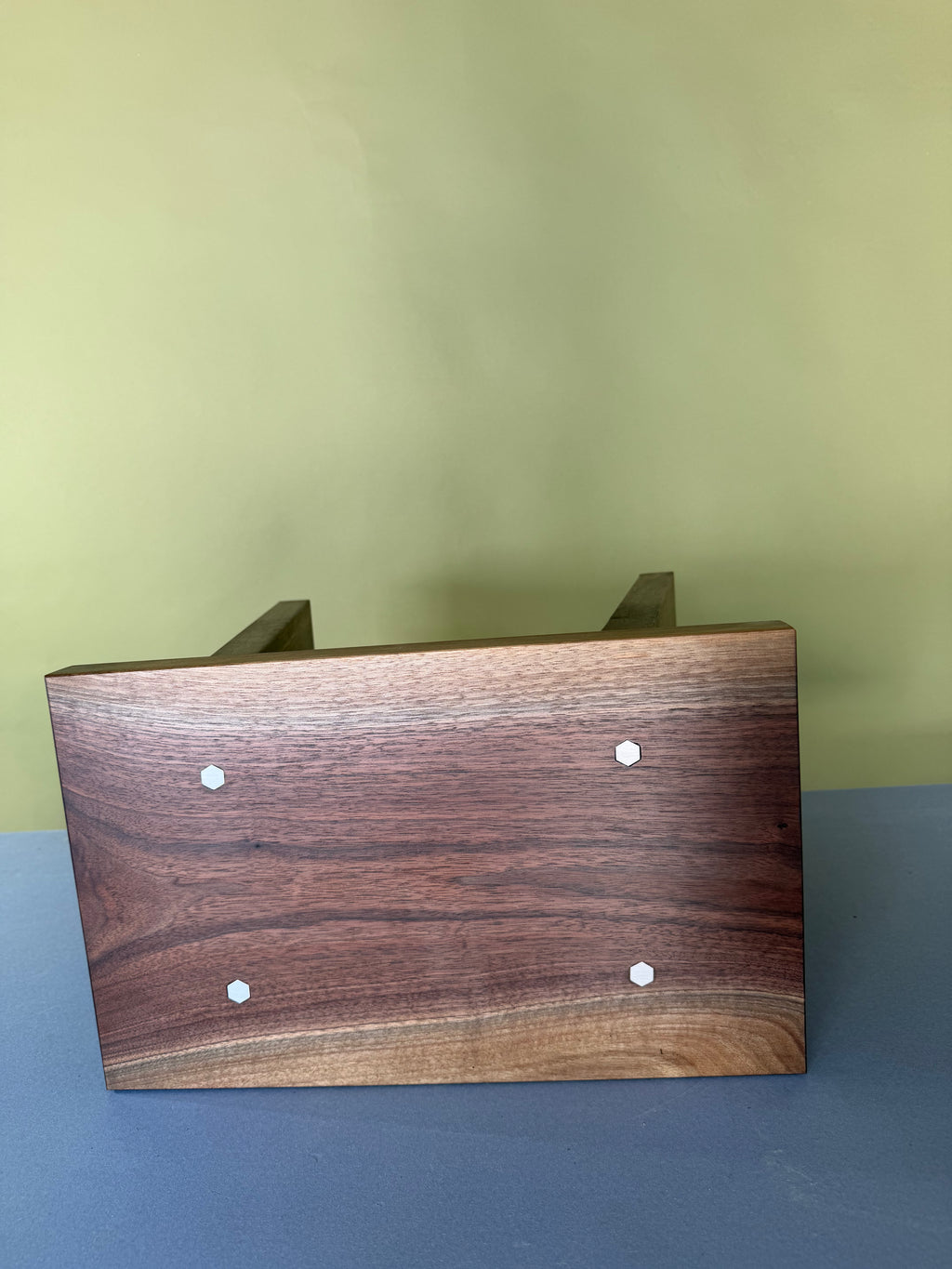 10"x17"x17" Solid Walnut Bench