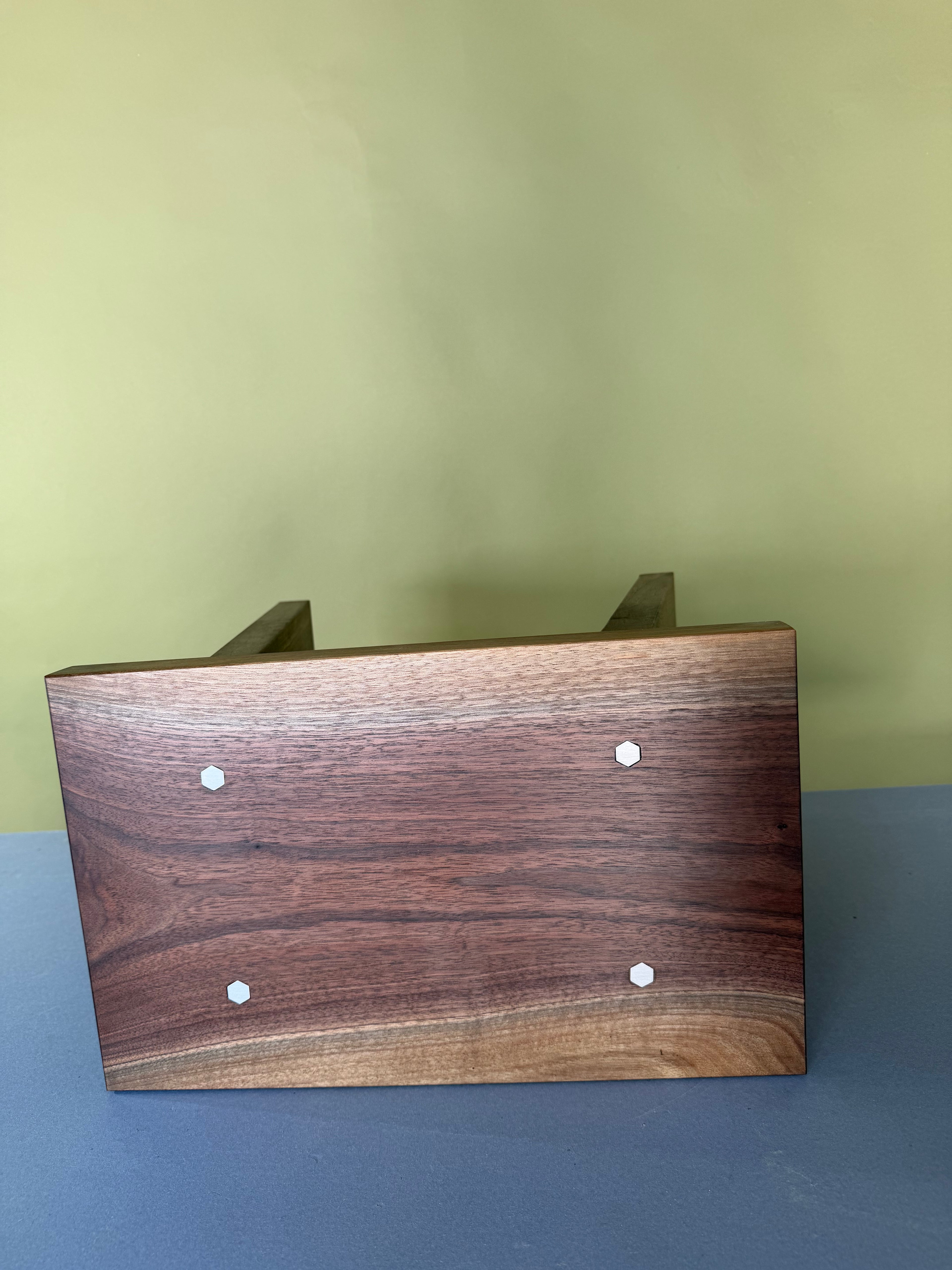 10"x17"x17" Solid Walnut Bench