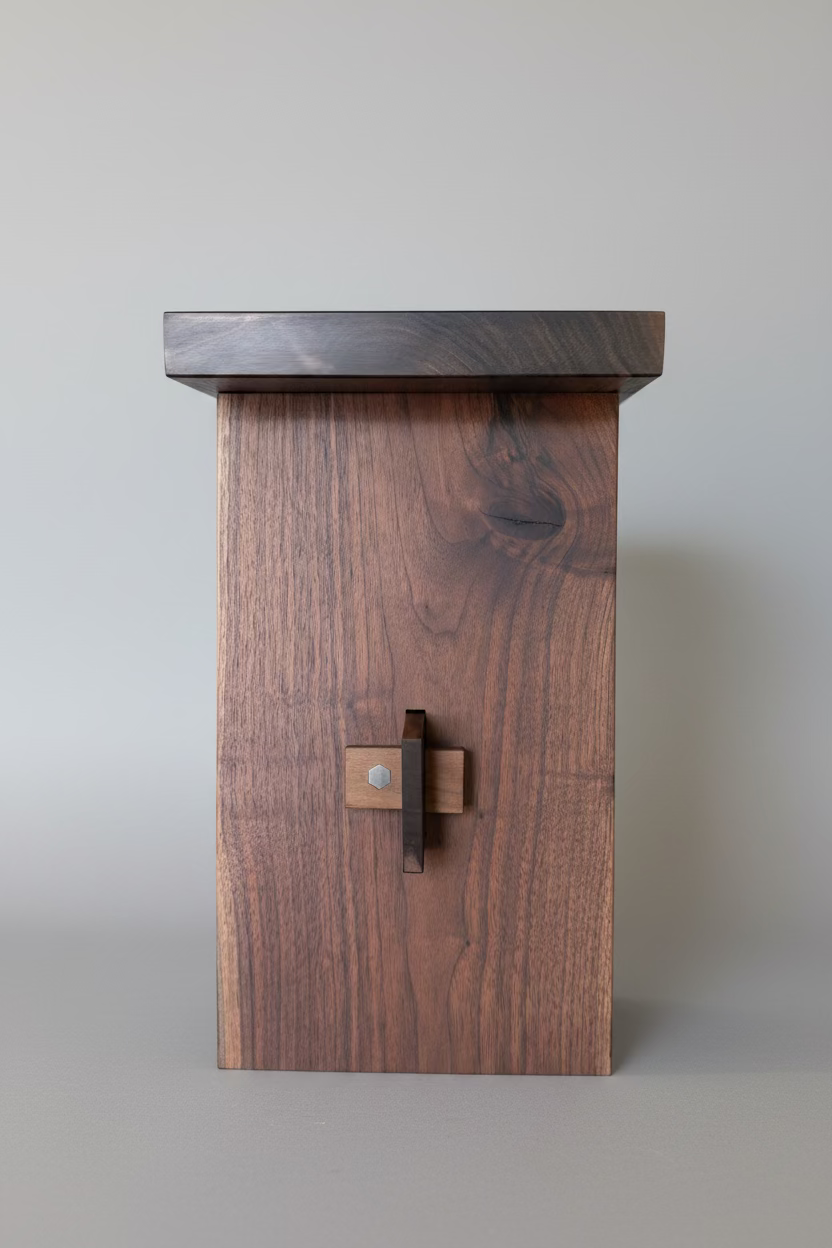 10"x17"x17" Solid Walnut Bench