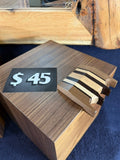 3 Place Hardwood Pool Cue Claw w/ Walnut, Wenge, Hickory and Maple With Bevel Top Design