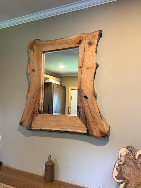 34"x34" American Made Red Oak Mirror Frame